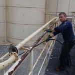 Arbeiten an der Industrieanlagen